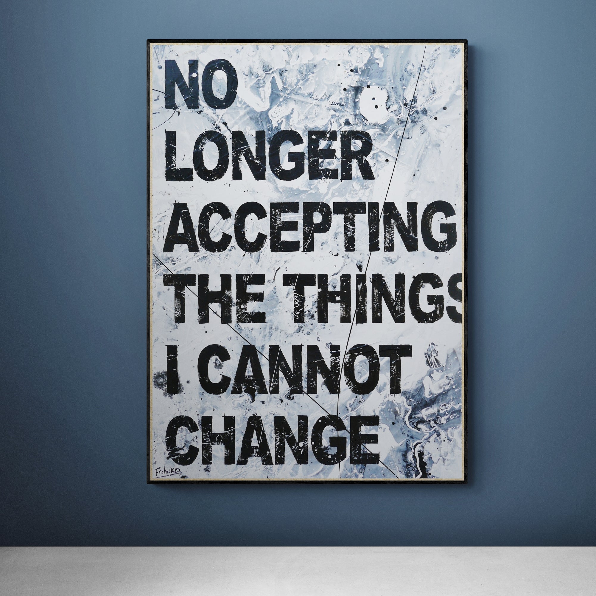 Changes 100cm x 140cm Textured Urban Pop Art Painting (SOLD)-Urban Pop Art-[Franko_Artist]-[The_Block]-[Dream_Homes]-[ideas]-[Grand_Designs]-[Art_Lover]-Franklin Art Studio