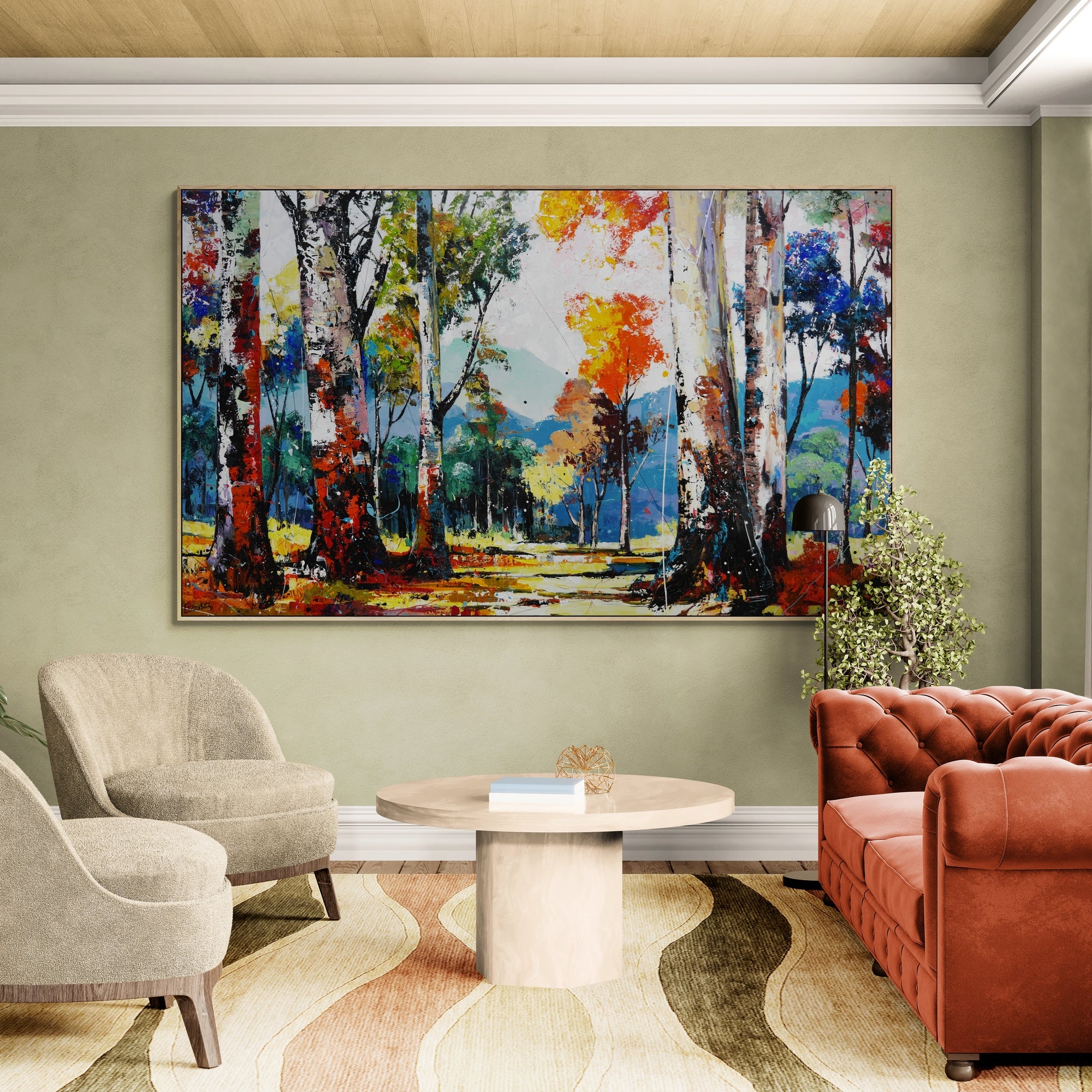Silent Expanse 200cm x 120cm Framed Landscape Textured Abstract Realism Painting (SOLD)-abstract realism-[Franko_Artist]-[Australian_artist]-[Gold_Coast]-[Brisbane]-[modern]-[contemporary]-[original]-[Large_artwork]-[The_Block]-[Dream_Homes]-[ideas]-[Grand_Designs]-[Art_Lover]-Franklin Art Studio
