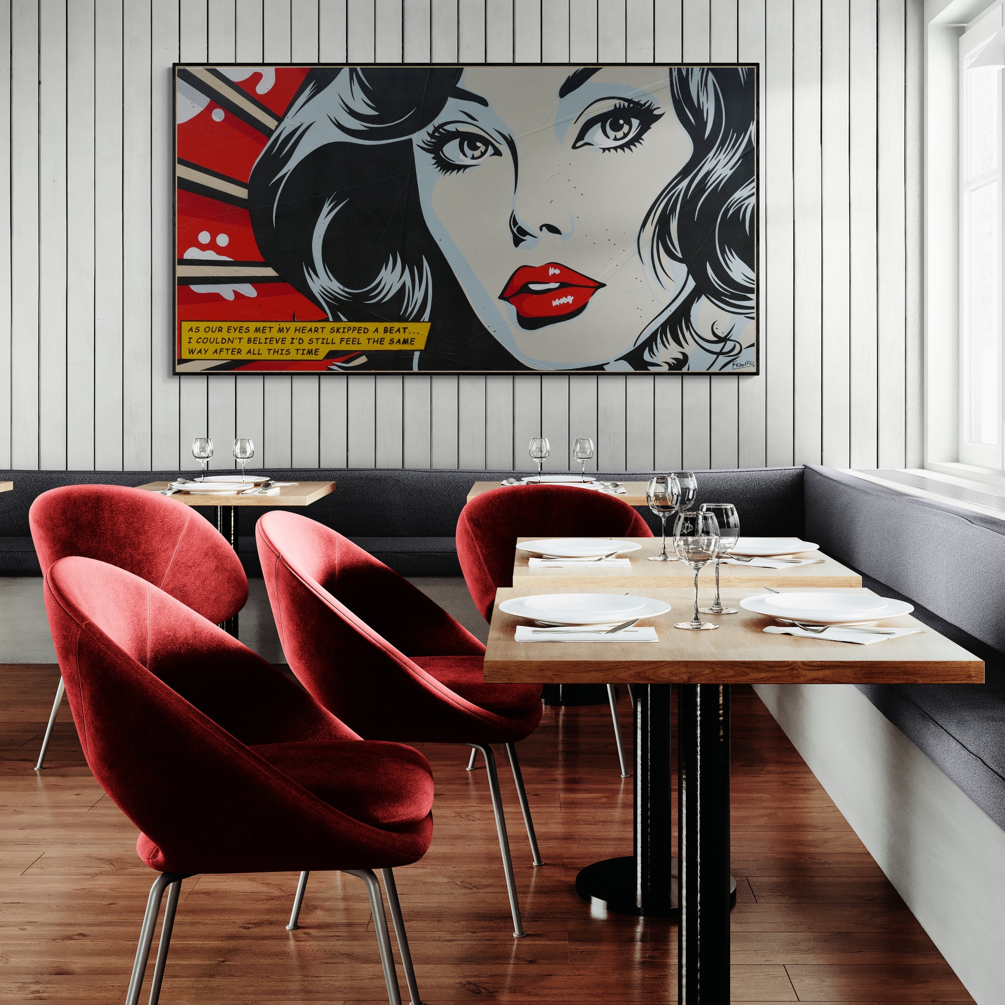 After All this time 190cm x 100cm Classic Pop Art Painting (SOLD)-Urban Pop Art-[Franko_Artist]-[The_Block]-[Dream_Homes]-[ideas]-[Grand_Designs]-[Art_Lover]-Franklin Art Studio