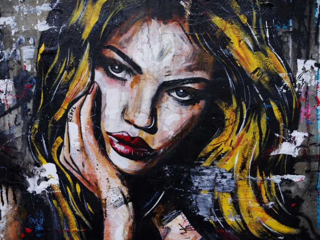 Raw Fates 190cm x 100cm Sultry Concrete Textured Industrial Urban Pop Art Painting (SOLD)