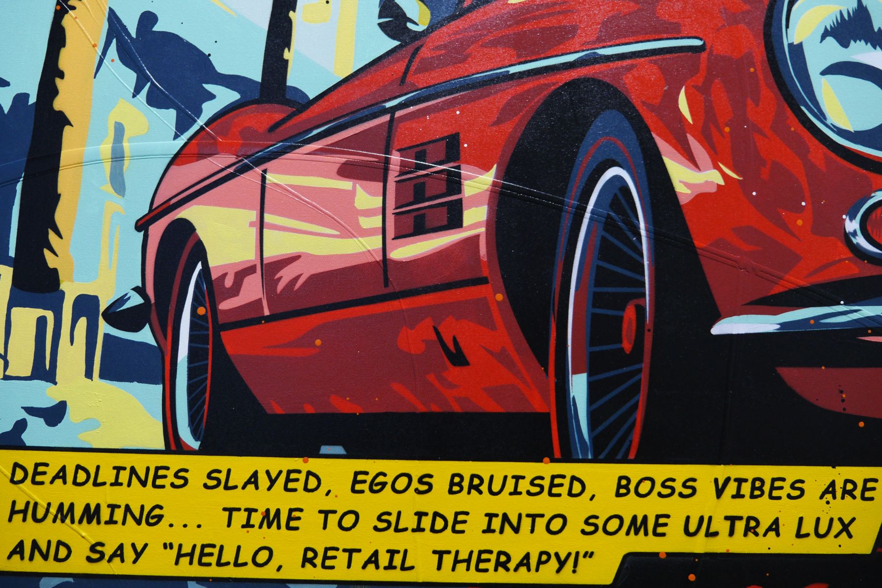 Time to Slide 200cm x 120cm Sexy Classic Pop Art Painting (SOLD)