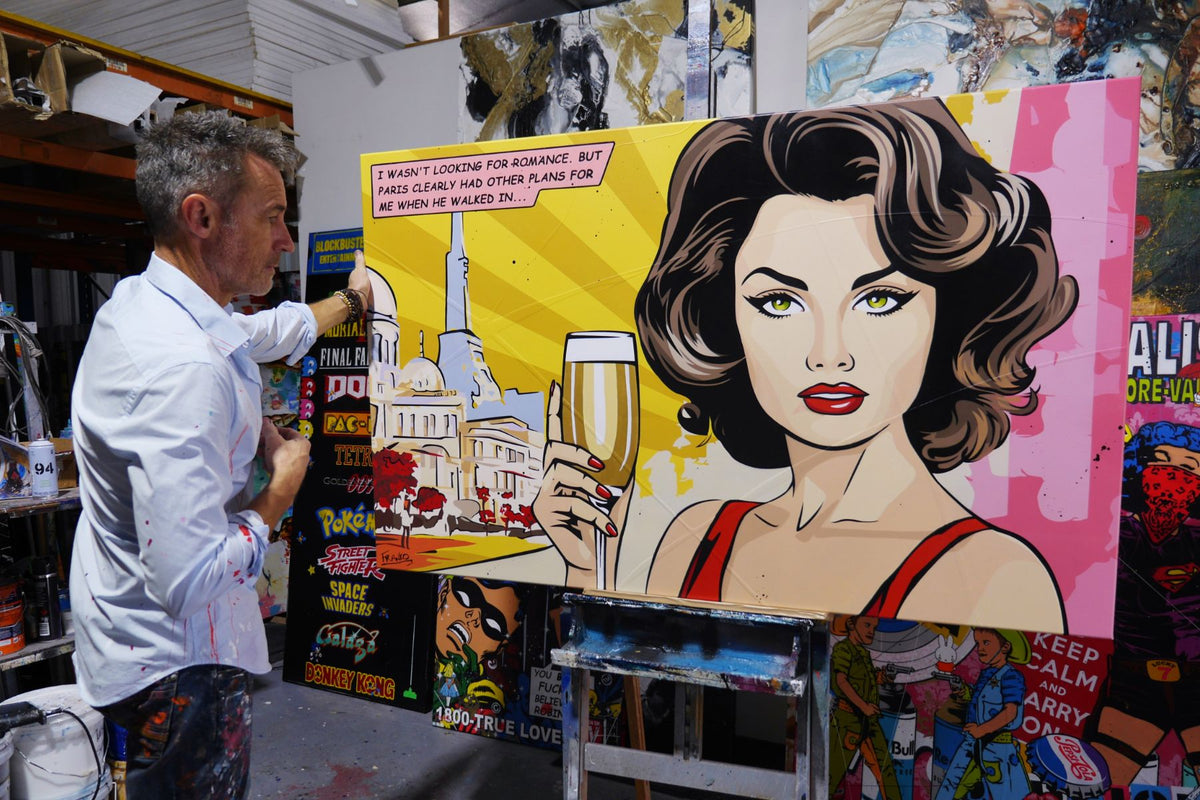 Clearly Paris 160cm x 100cm Textured Classic Pop Art Painting