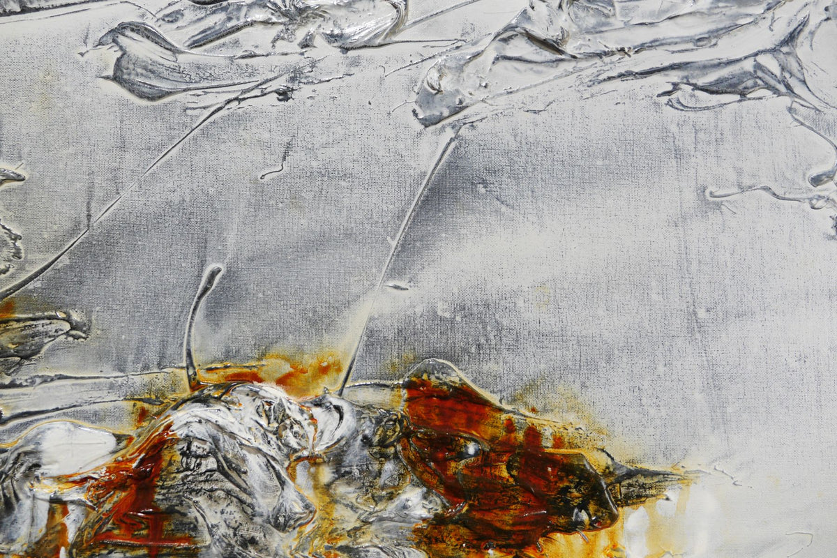 Rusted Raw 200cm x 80cm Textured Abstract Painting