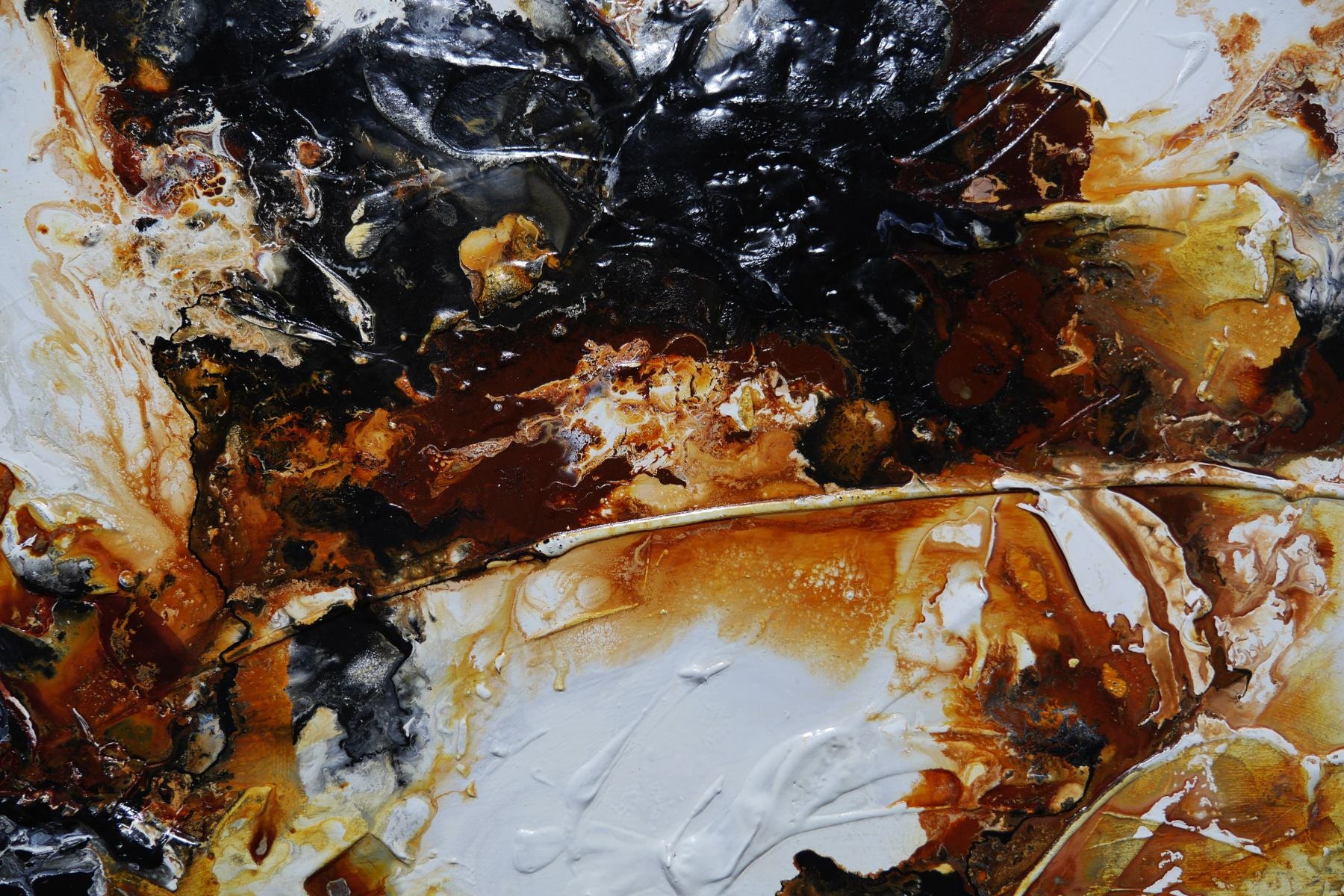 Rusted Embargo 190cm x 100cm Rustic Textured Abstract Painting (SOLD)