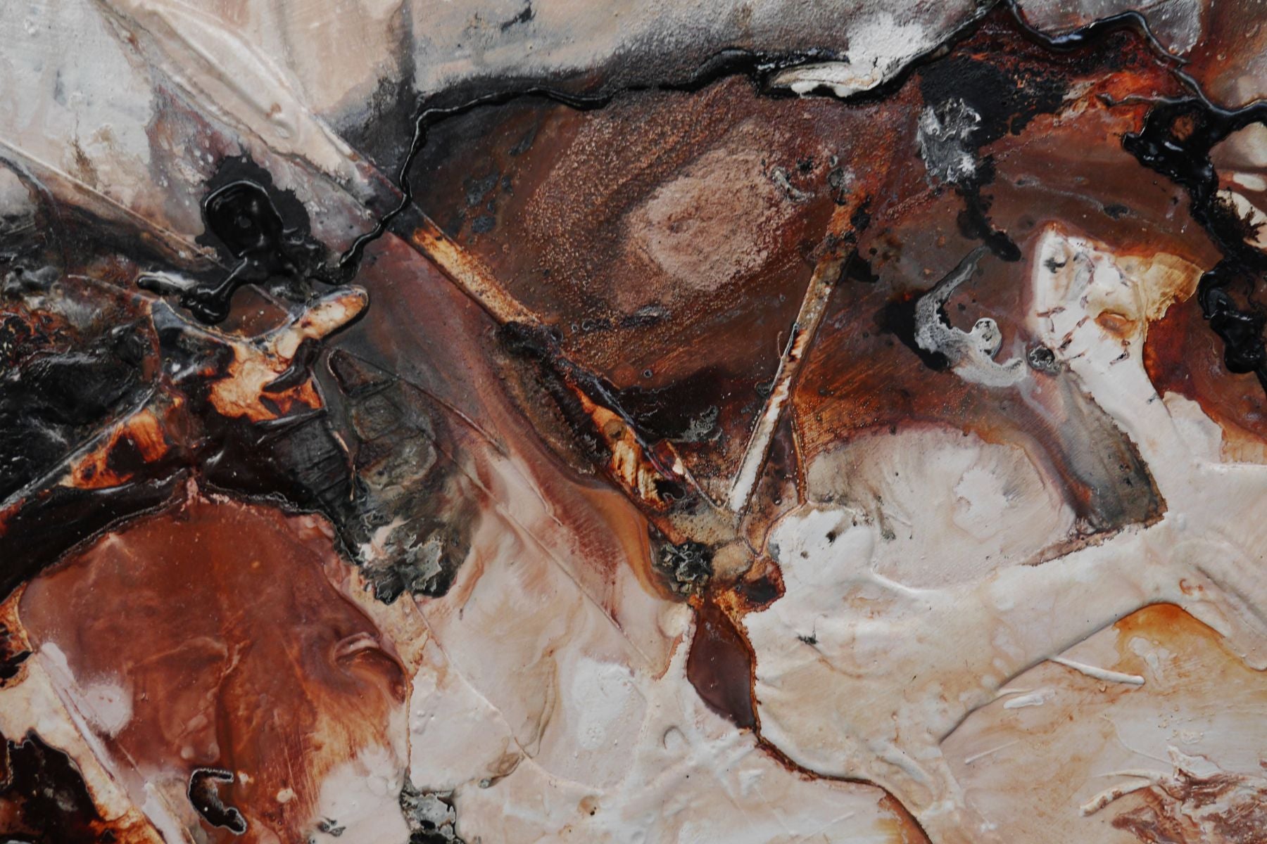Still Lingering 270cm x 120cm Textured Abstract Painting (SOLD)