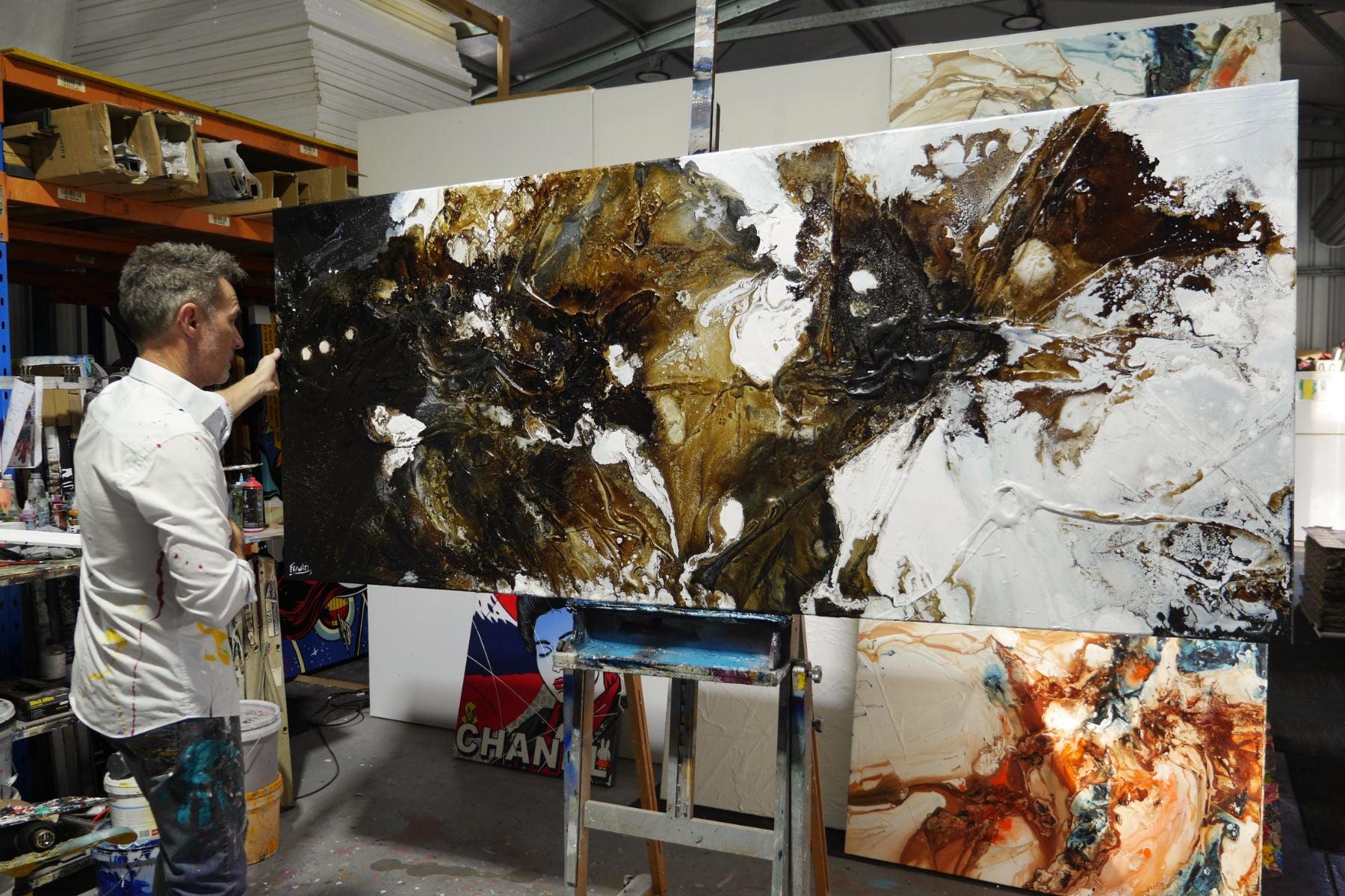 Craving Rust 240cm x 100cm Textured Abstract Painting