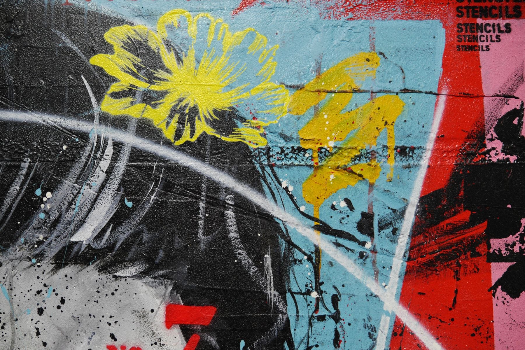 Rebel Rebel 120cm x 150cm Industrial Concrete Textured Urban Pop Art Painting