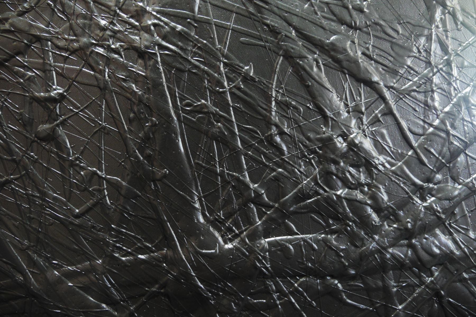 Little Bit Wicked 75cm x 100cm Black Textured Abstract Painting (SOLD)