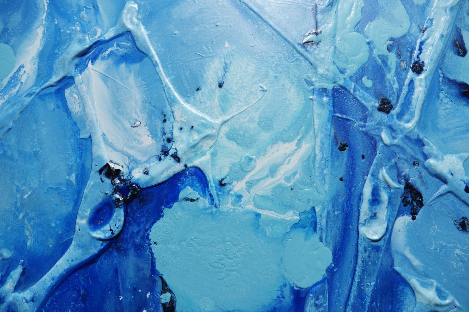 Rejuvenate 140cm x 180cm Blue Textured Abstract Painting