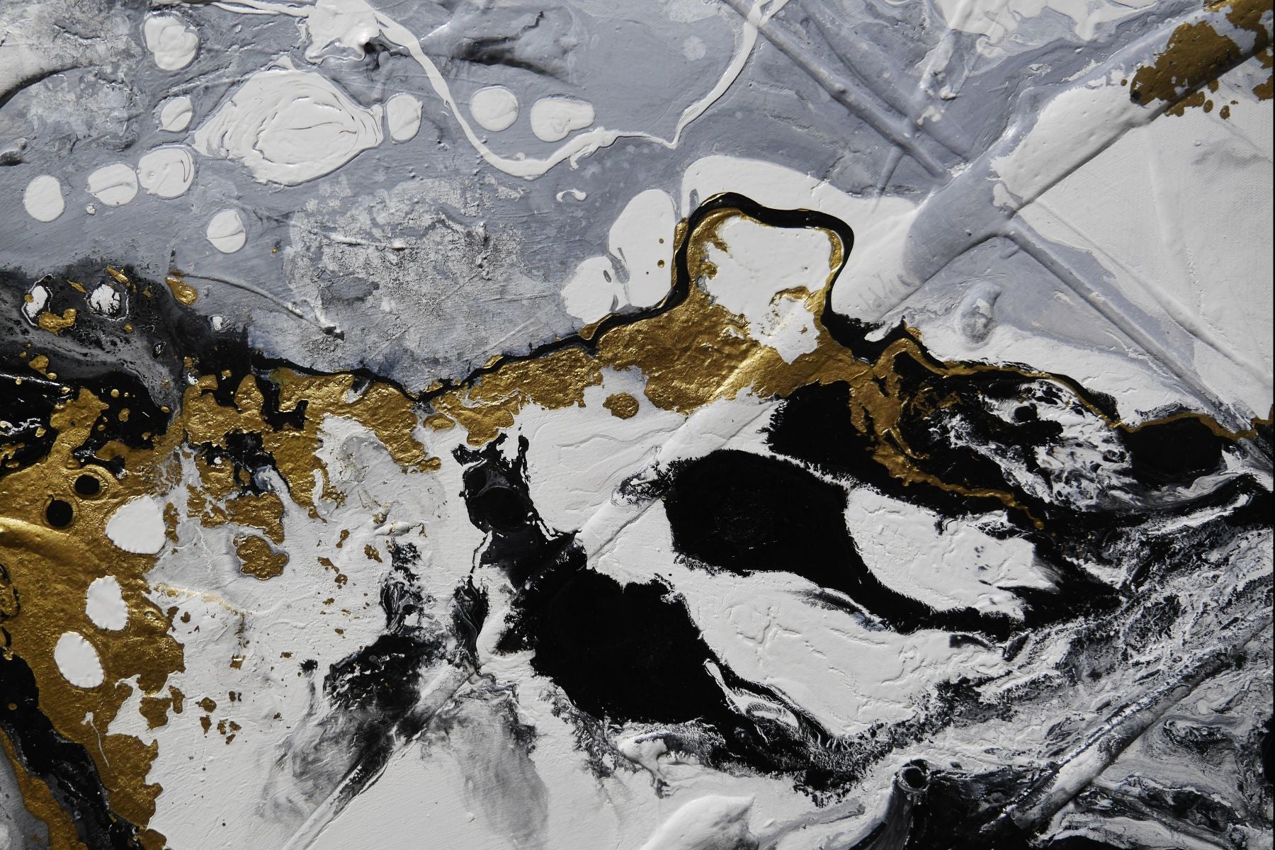 Gold Rush 240cm x 100cm Textured Abstract Painting