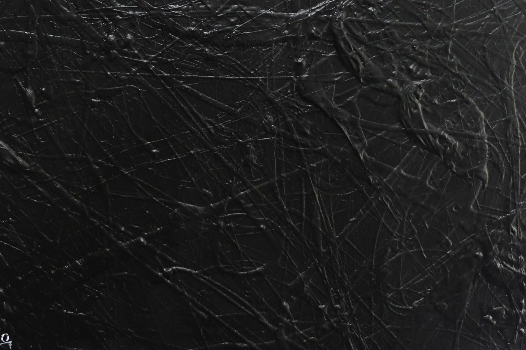 Wicked Nero 120cm x 120cm Black Textured Abstract Painting (SOLD)
