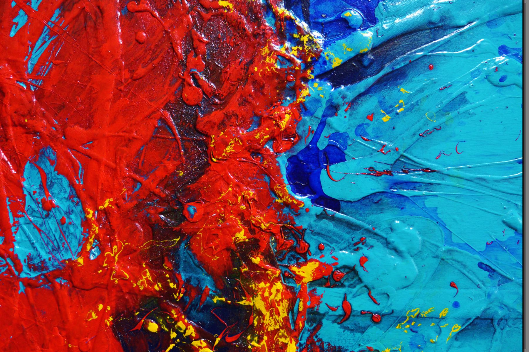 Cobalt Dragon 200cm x 80cm Textured Abstract Painting (SOLD)