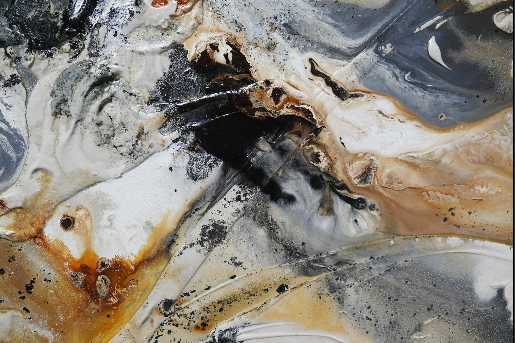 Nutted Almond 190cm x 100cm Warm Textured Abstract Painting (SOLD)