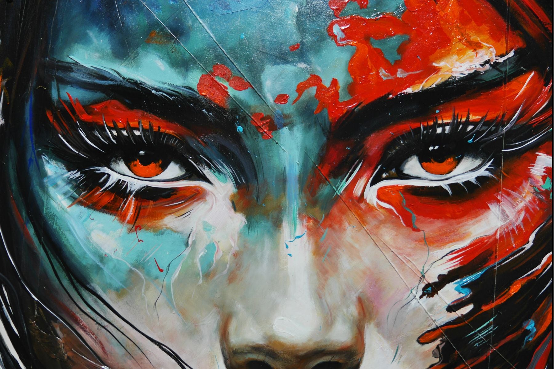 Jingu 200cm x 120cm Framed Brave and Beautiful Abstract Framed Textured Painting (SOLD)