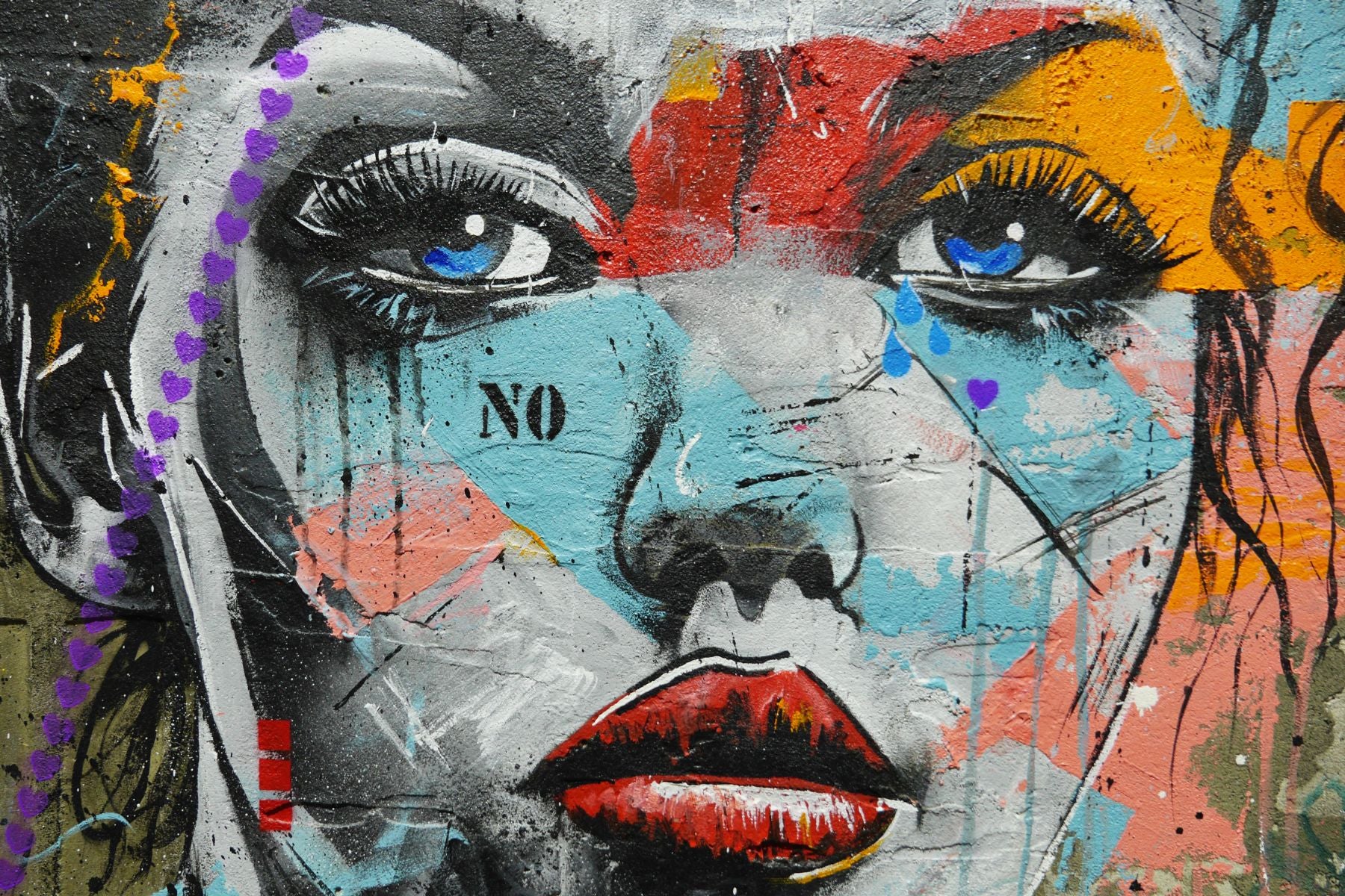 Jerry 90cm x 90cm Industrial Concrete Textured Urban Pop Art Painting (SOLD)
