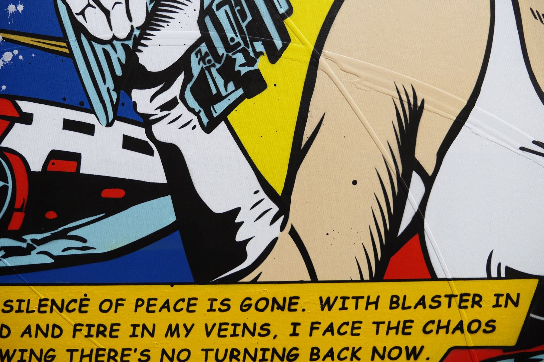 Blaster in Hand 160cm x 100cm Space Classic Pop Art Painting