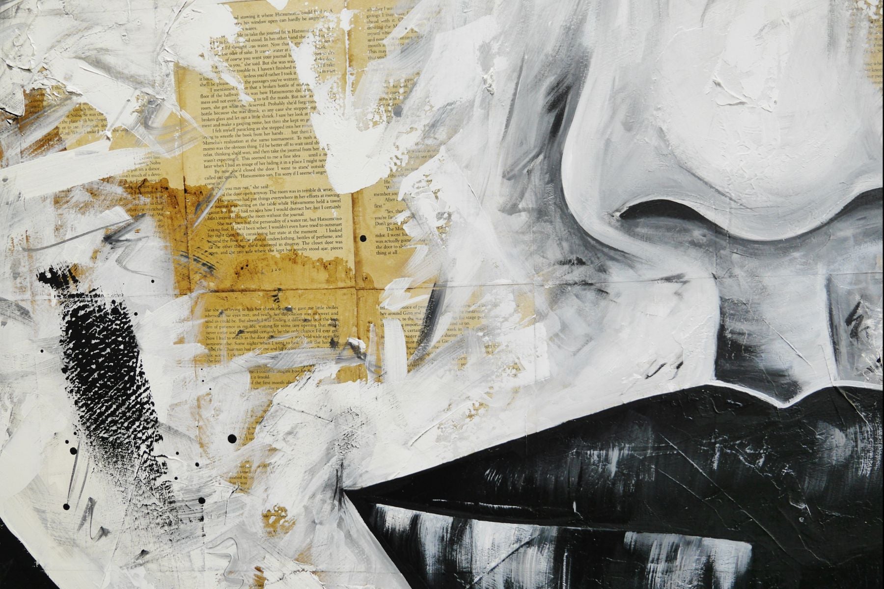 Sensai (Delicate) 100cm x 140cm Geisha Urban Pop Book Club Painting (SOLD)