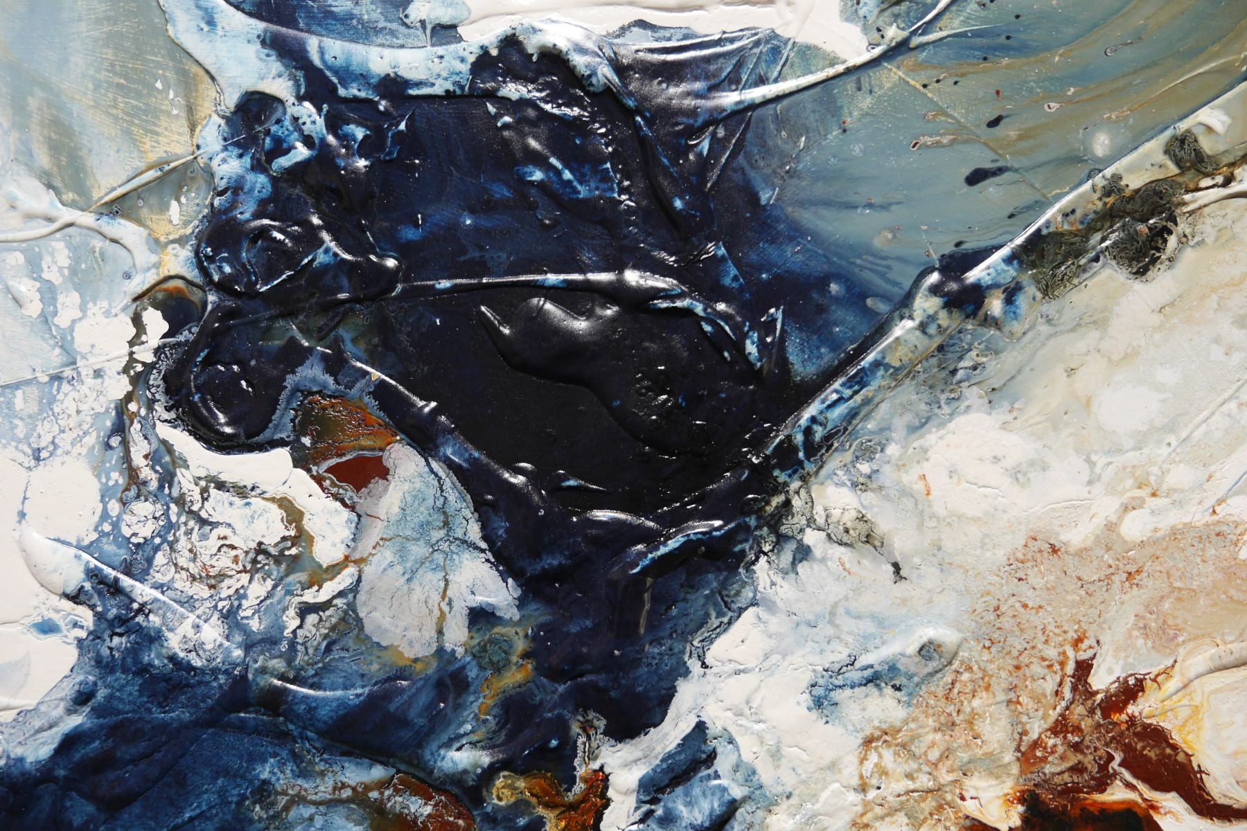 Midnight Rust 160cm x 100cm Rustic Textured Abstract Painting (SOLD)