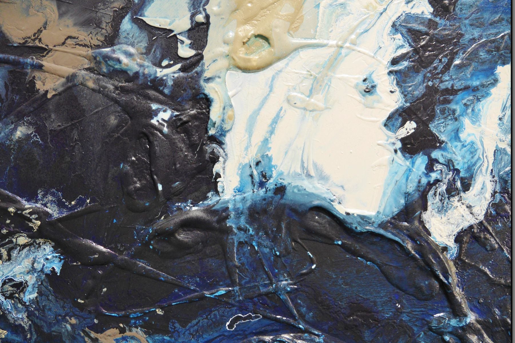 The Tempest 190cm x 100cm Textured Abstract Painting (SOLD)