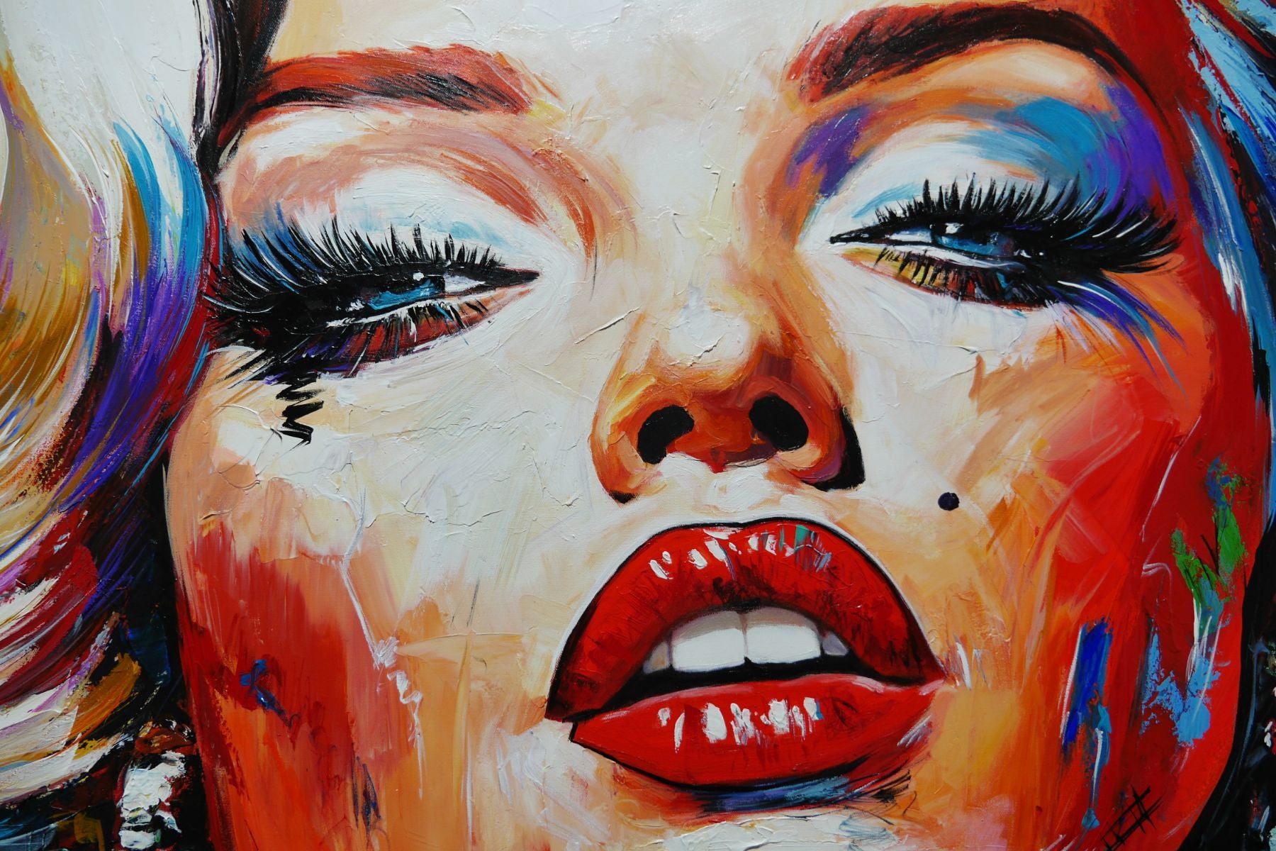 Hot Stuff 270cm x 120cm FRAME INC Textured Abstract Realism Painting