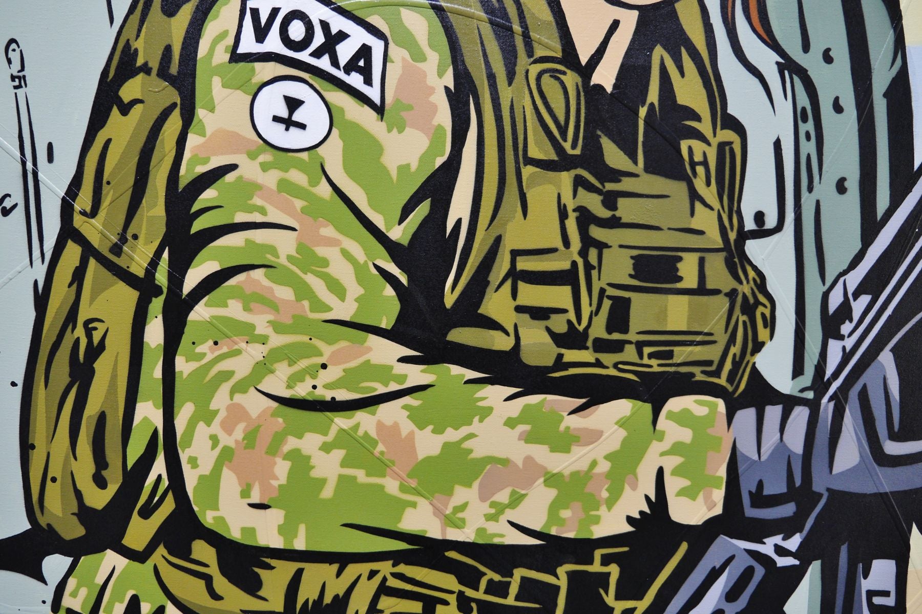 Looking Back 150cm x 150cm Combat Classic Pop Art Painting