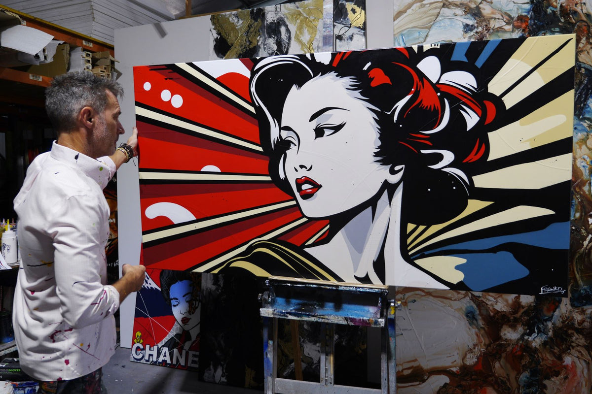 Yuki 190cm x 100cm Japanese Classic Pop Art Painting