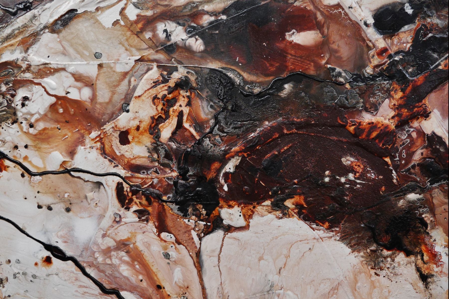 Still Lingering 270cm x 120cm Textured Abstract Painting (SOLD)