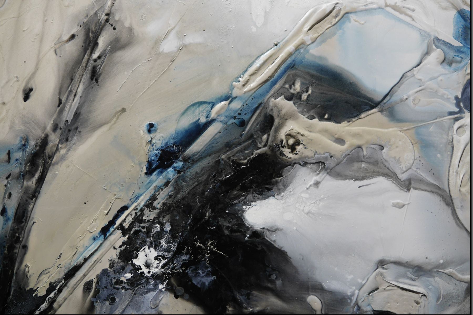 Shadows 240cm x 100cm Textured Abstract Painting (SOLD)