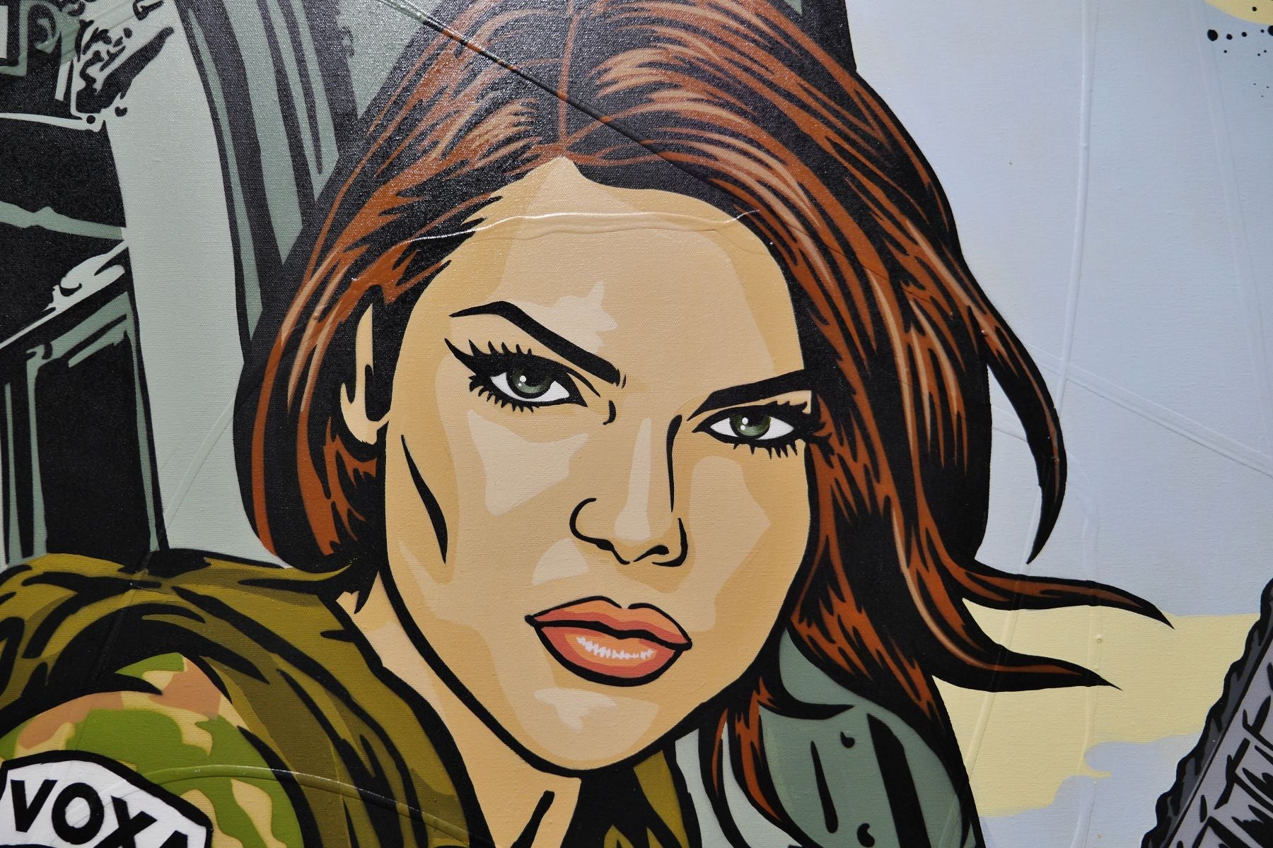 Looking Back 150cm x 150cm Combat Classic Pop Art Painting