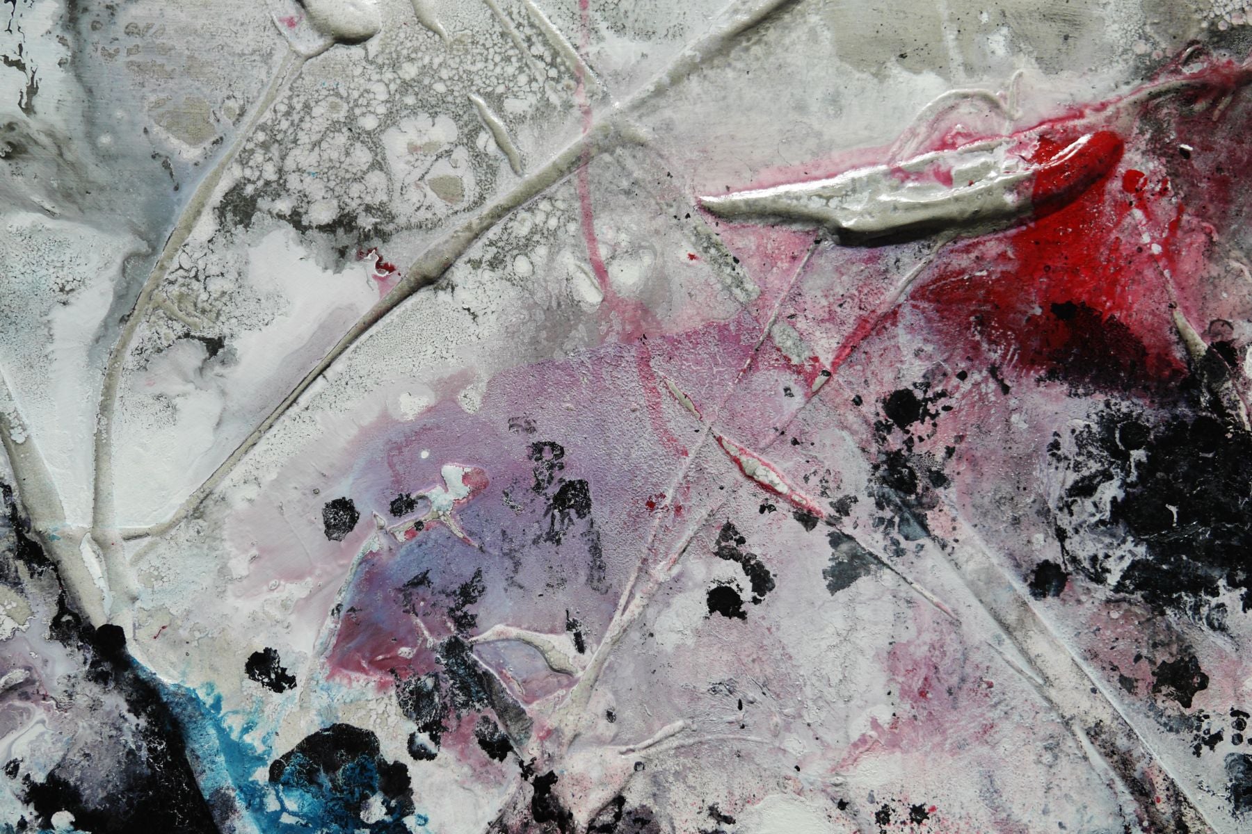 Red Energy 160cm x 100cm Black Red Textured Abstract Painting