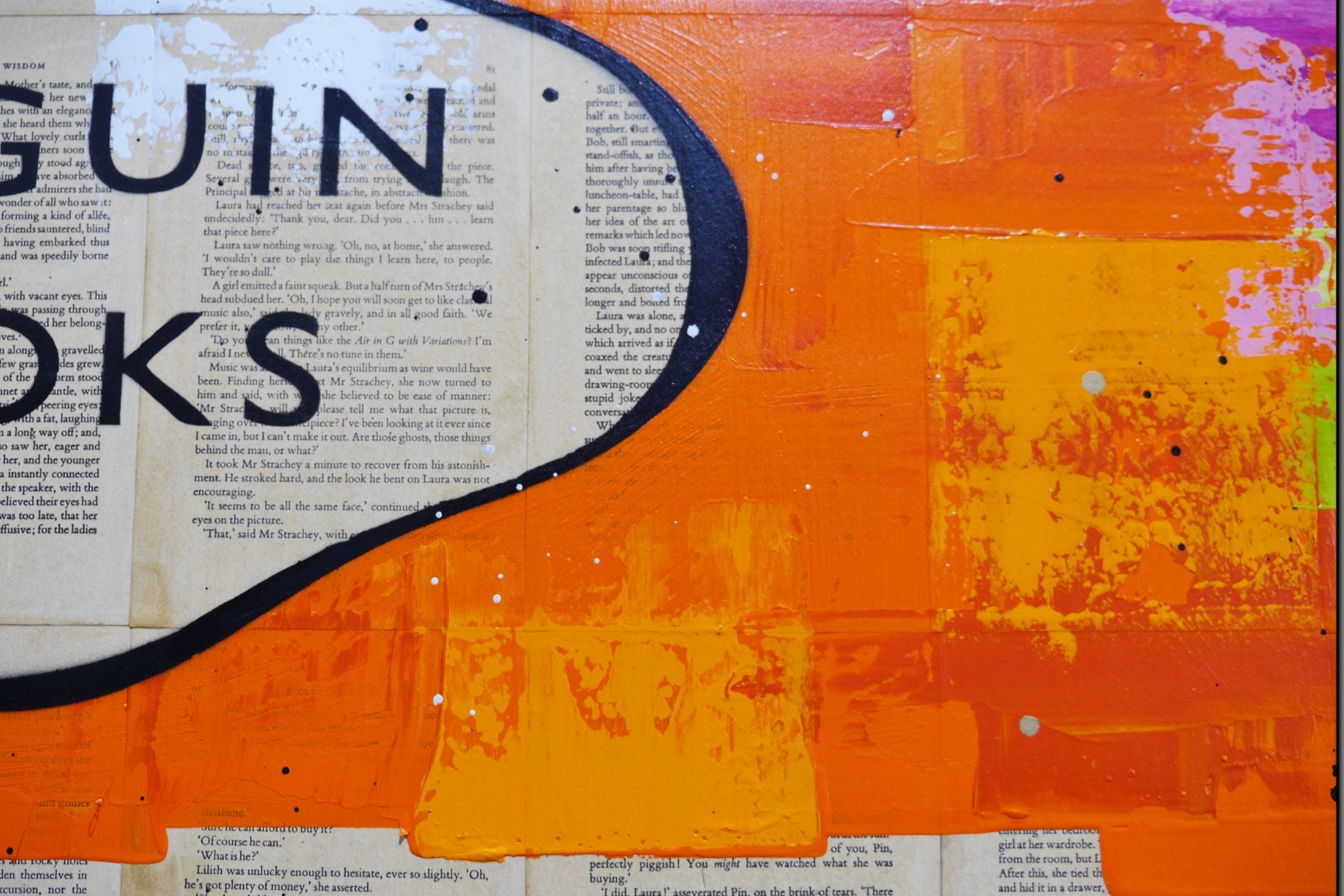 Stop "F"ing around 100cm x 120cm Urban Pop Book Club Painting (SOLD)