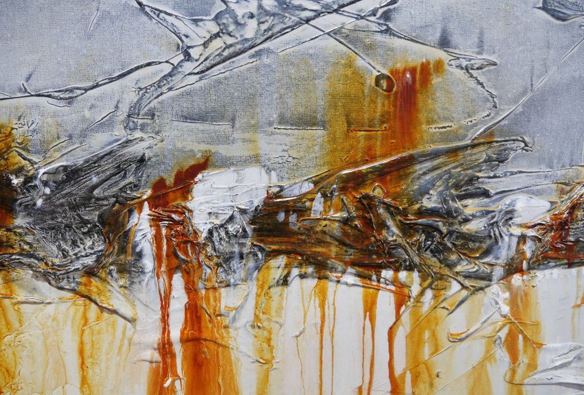 Rusted Raw 200cm x 80cm Textured Abstract Painting