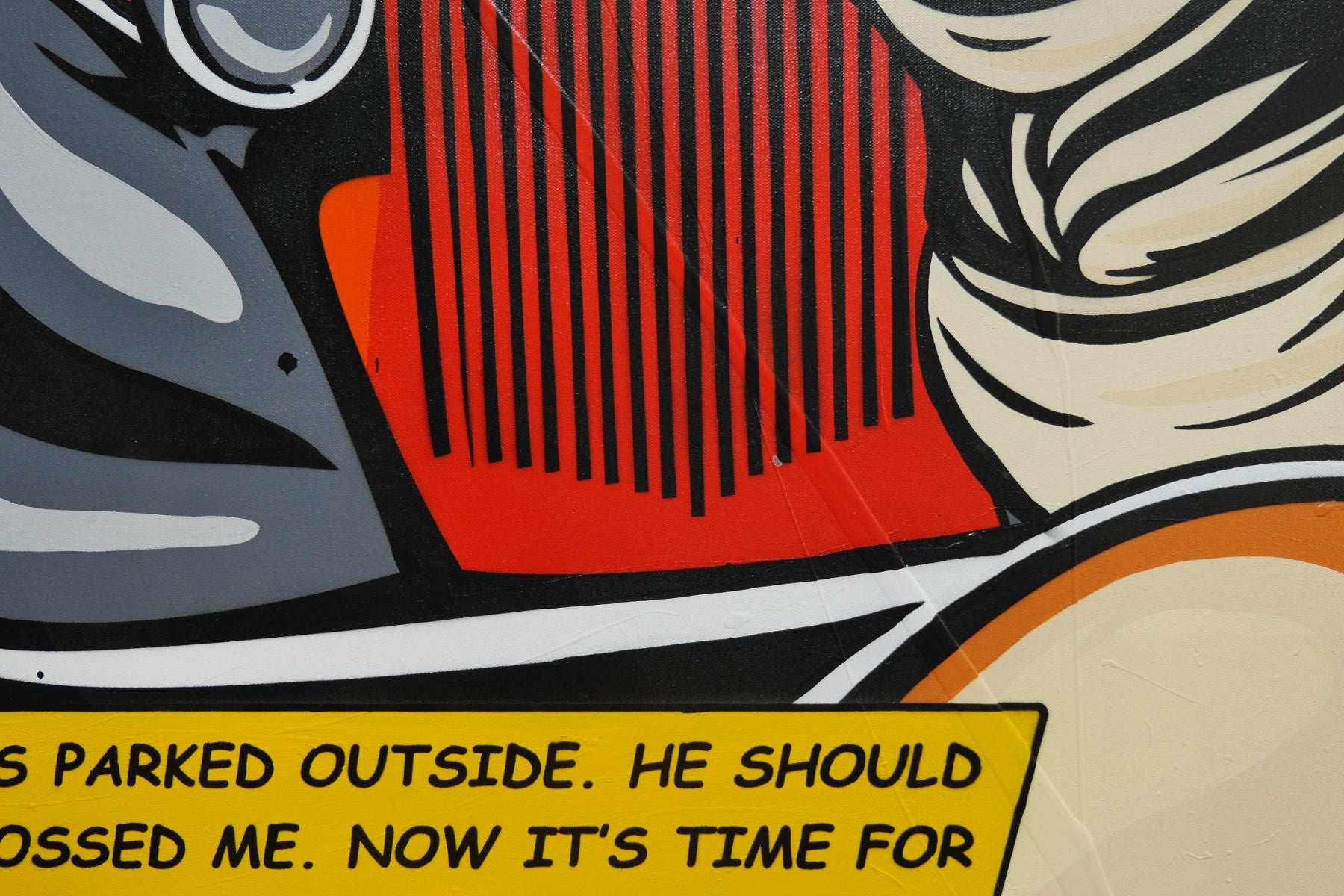 Pride and Joy 200cm x 120cm Car Girl Classic Pop Art Painting (SOLD)