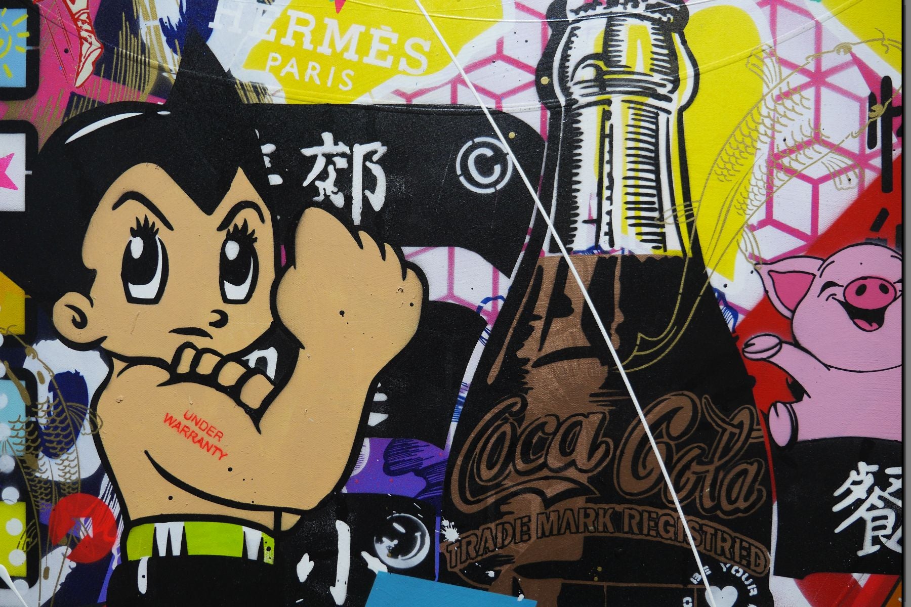 Romantic Revenge 160cm x 100cm Textured Urban Pop Art Painting
