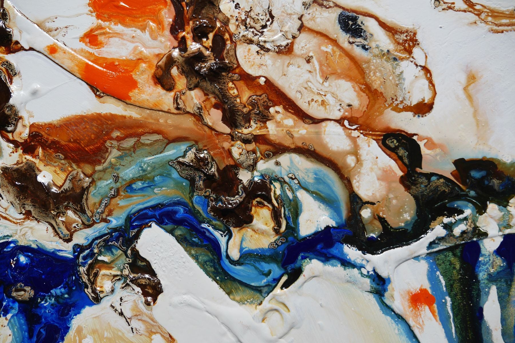 Coastal Horizon 240cm x 100cm Textured Abstract Painting