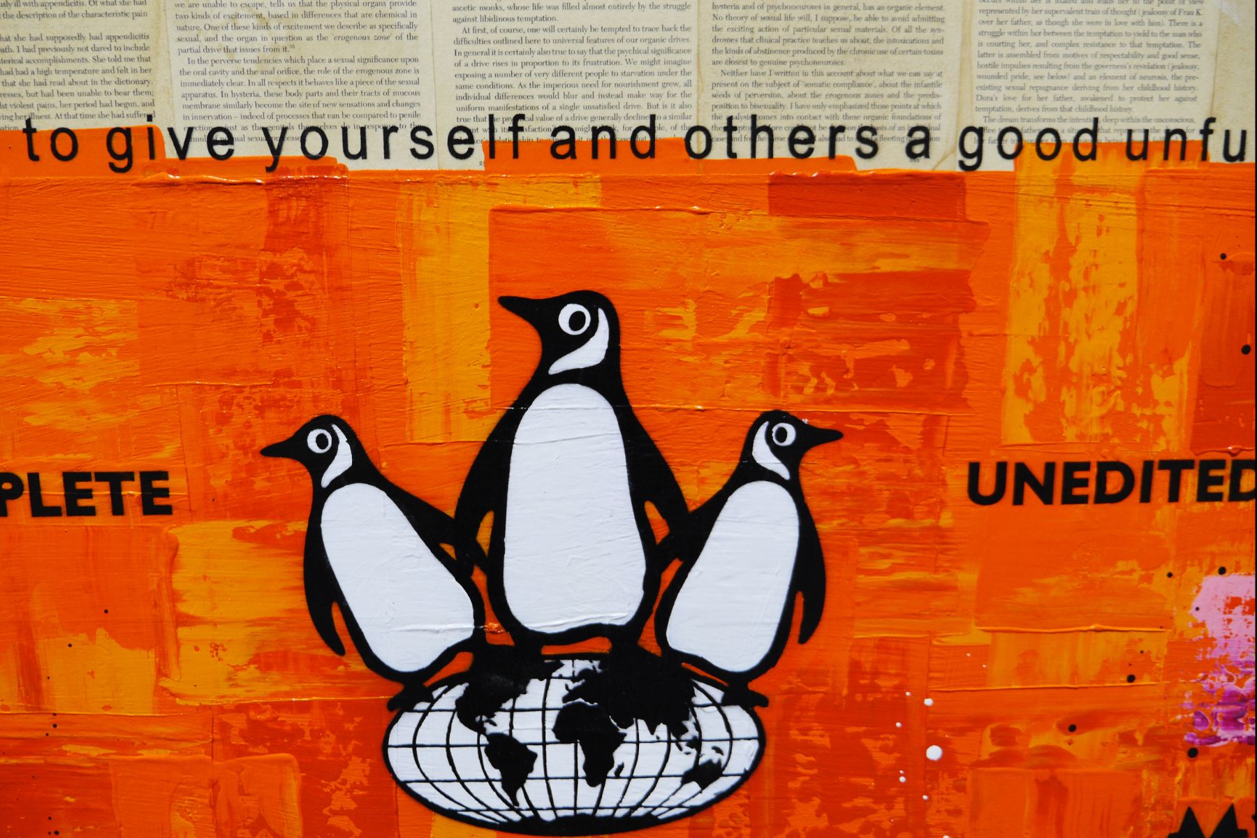 Everyone 75cm x 100cm Urban Pop Book Club Painting
