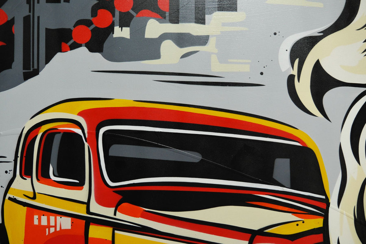 Unlucky 200cm x 120cm Car Classic Pop Art Painting