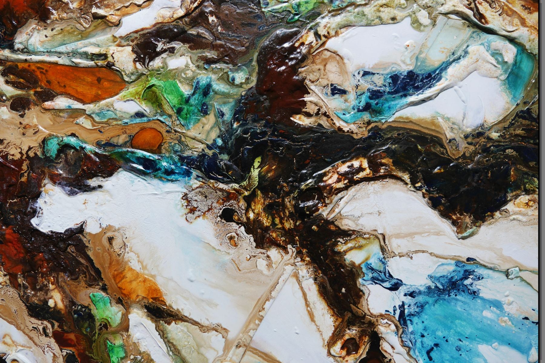 Entice 160cm x 100cm Coastal Textured Abstract Painting (SOLD)