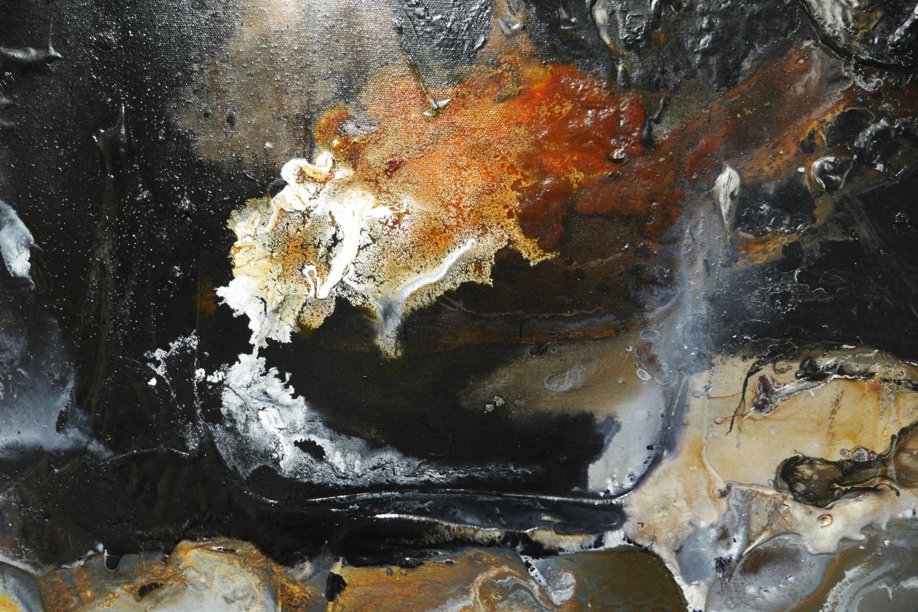 The Crux 160cm x 100cm Rustic Textured Abstract Painting