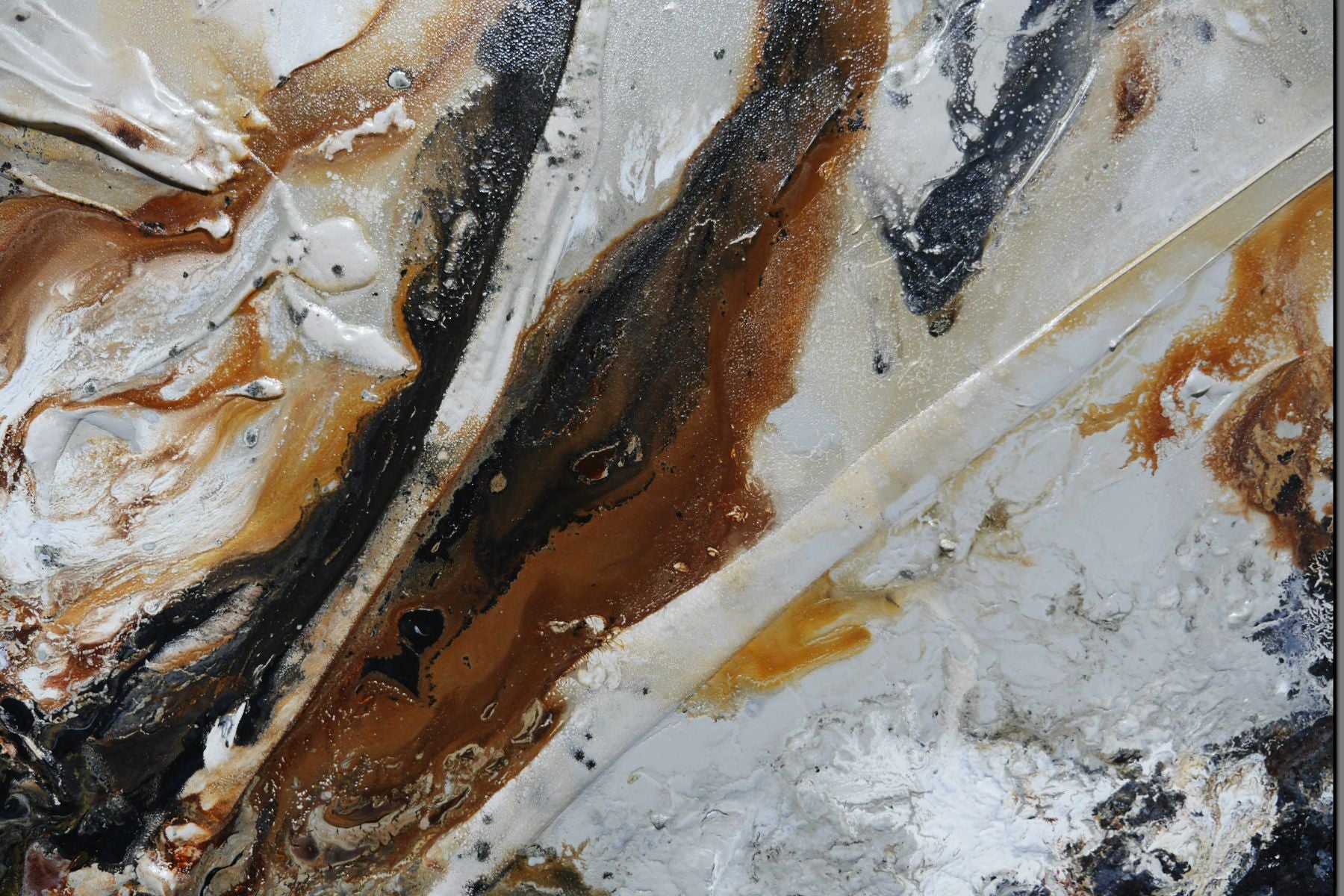 Nutted Almond 190cm x 100cm Warm Textured Abstract Painting (SOLD)