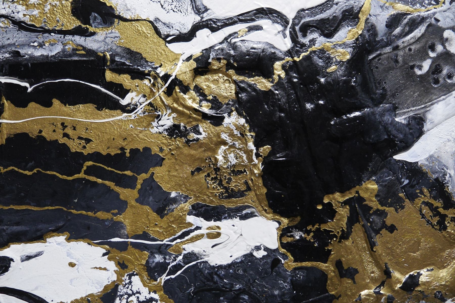 Gold Rush 240cm x 100cm Textured Abstract Painting