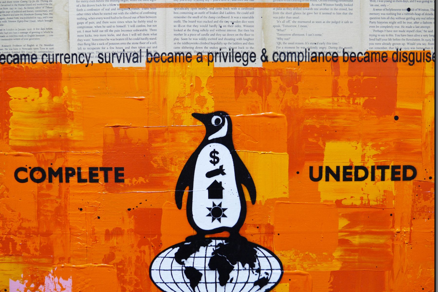 Everything 75cm x 100cm Urban Pop Book Club Painting