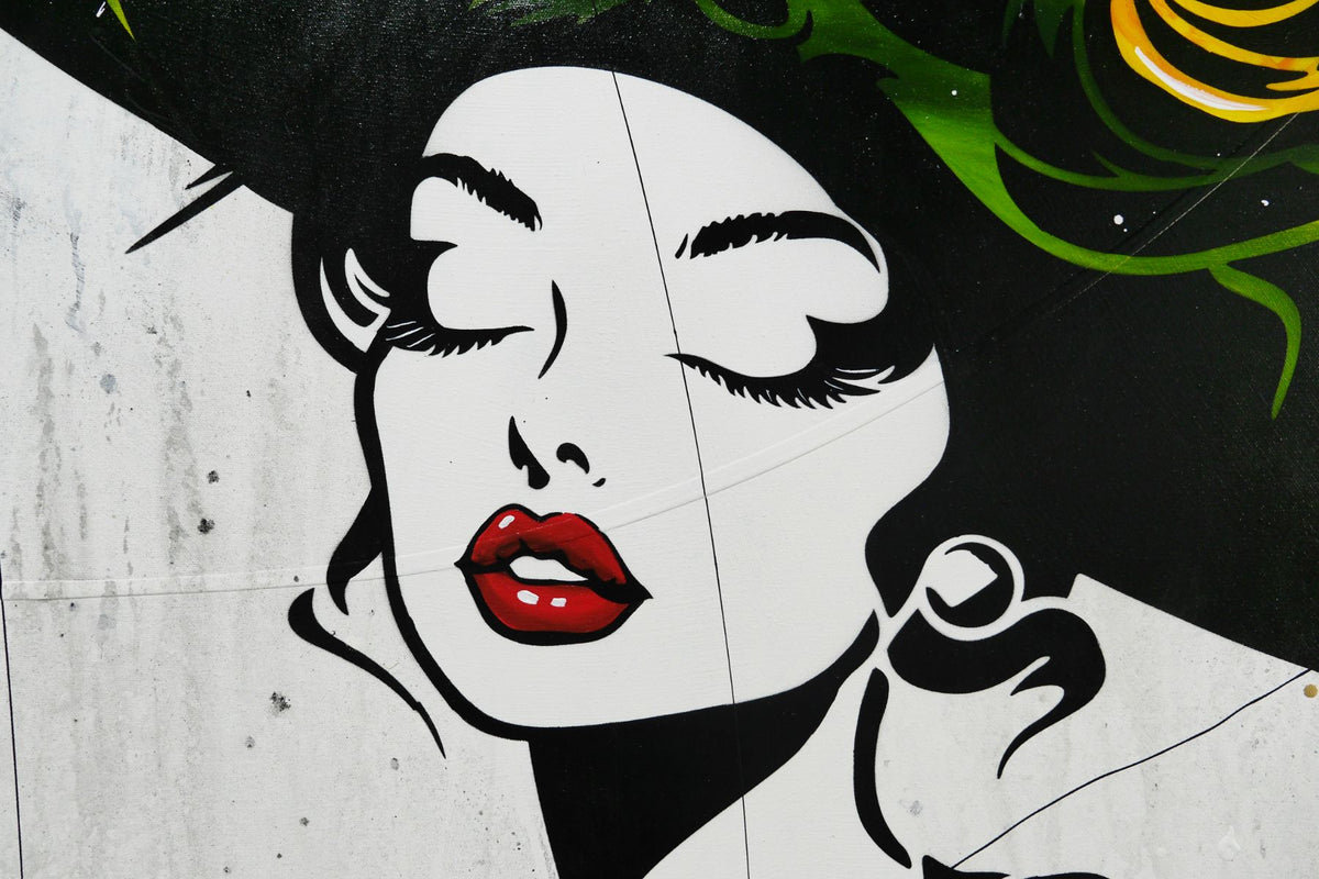 Bellissima 140cm x 100cm Textured Urban Pop Art Painting
