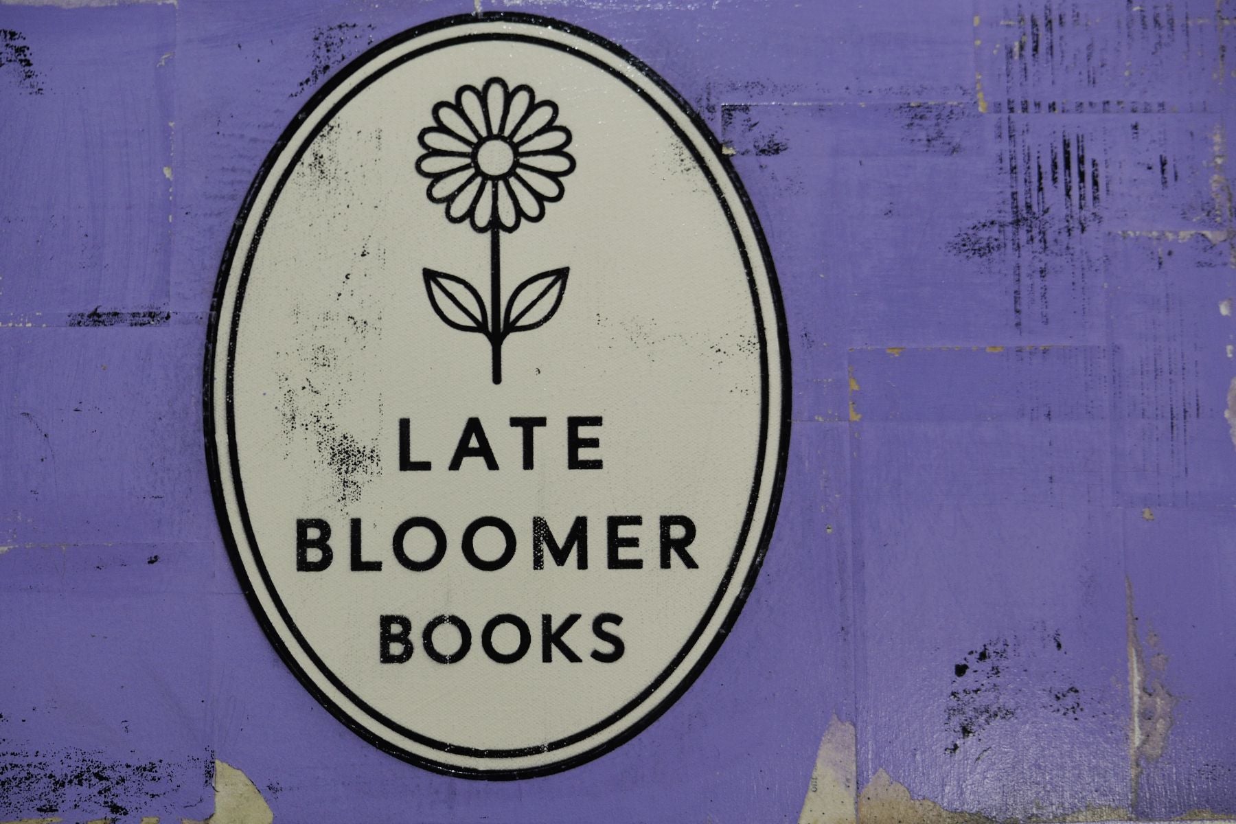 Late Bloomer Psychology 21 100cm x 140cm Urban Pop Book Club Painting