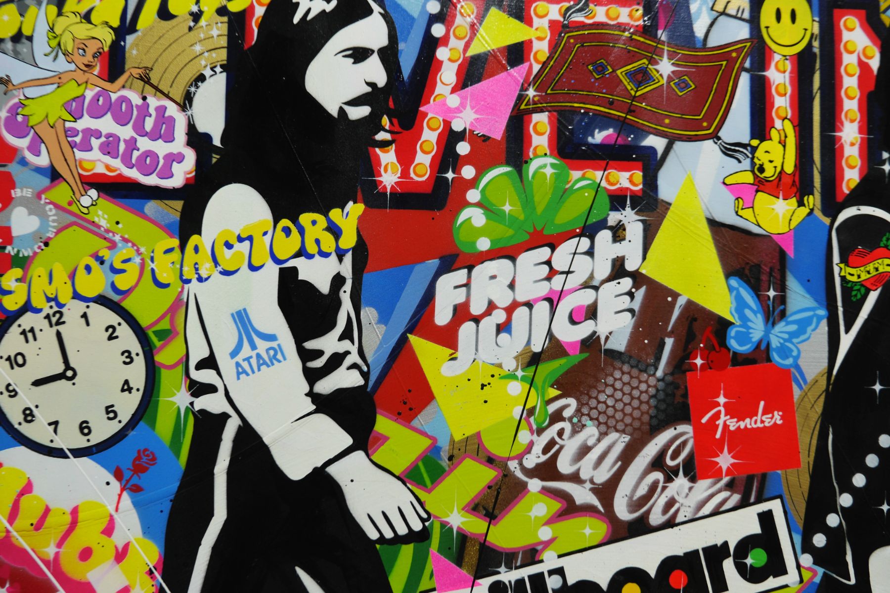 The Beatles N Beats 240cm x 100cm Music Textured Urban Pop Art Painting