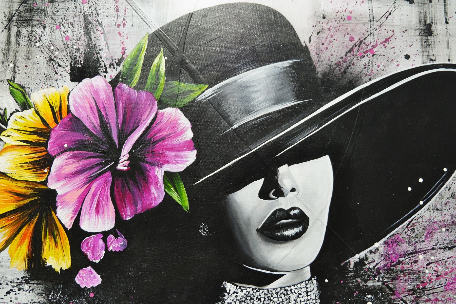 Posh 100cm x 140cm Industrial Textured Urban Pop Art Painting