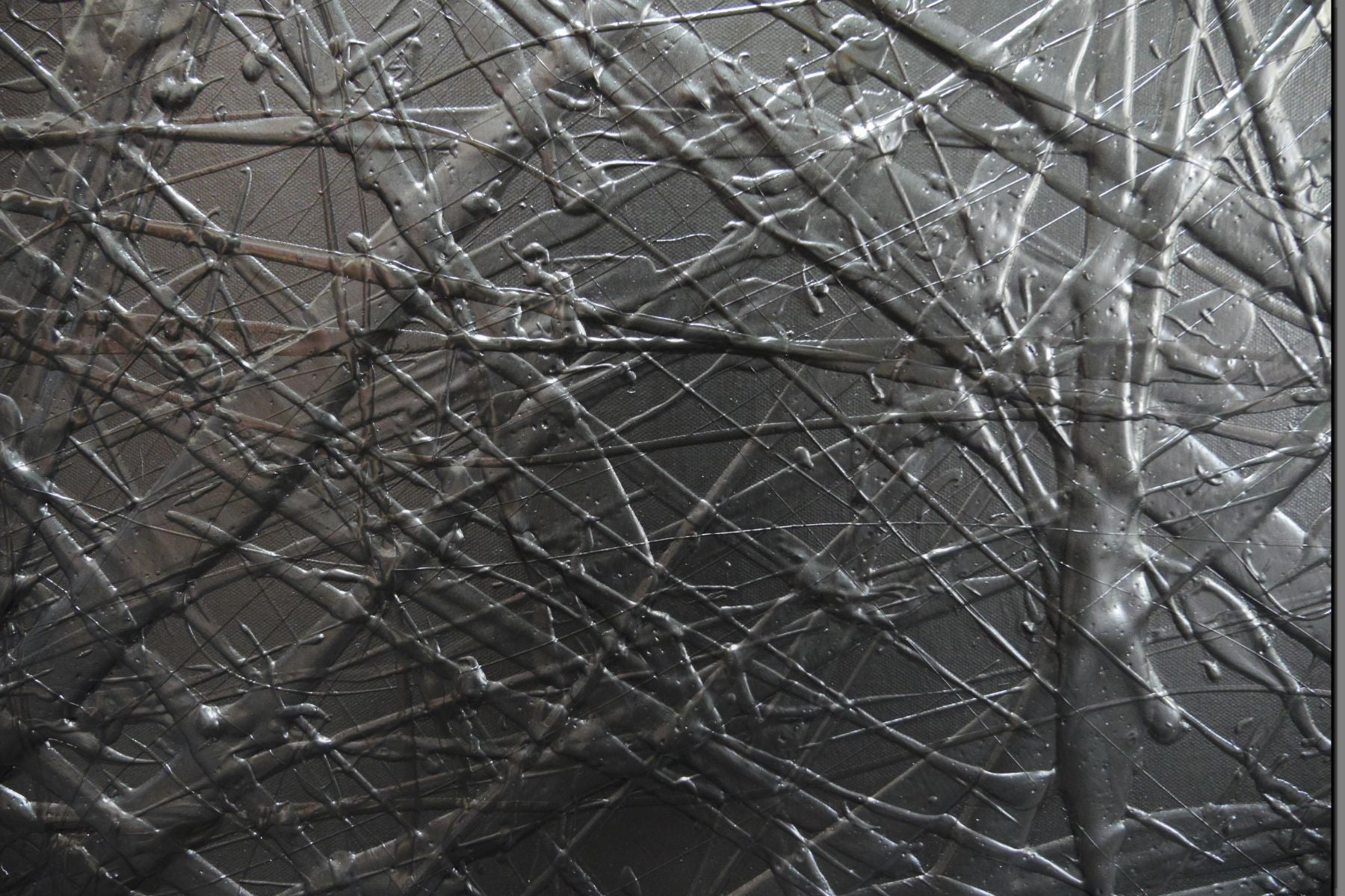 Wicked Rendition 100cm x 100cm Black Textured Abstract Painting