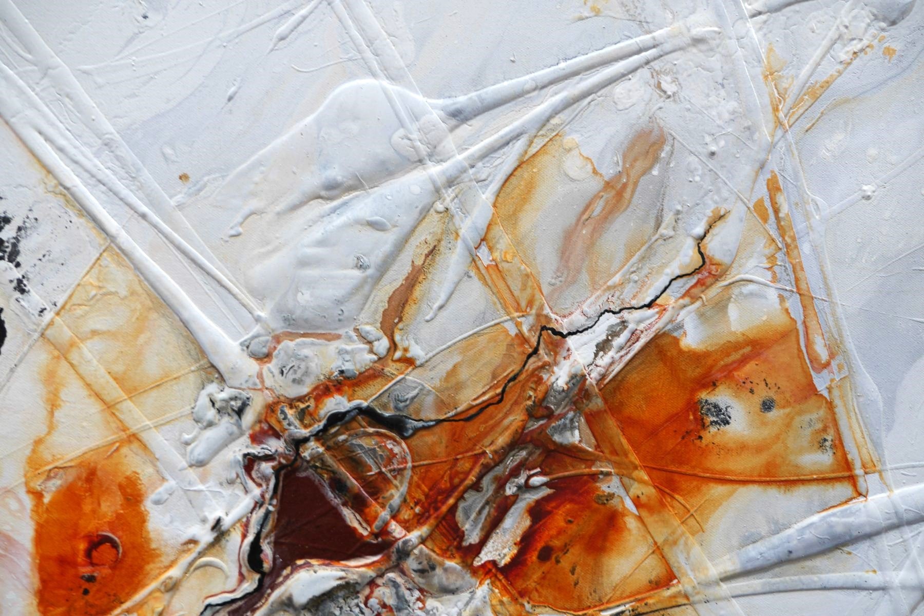 Rust and Slate 160cm x 100cm Rustic Textured Abstract Painting (SOLD)