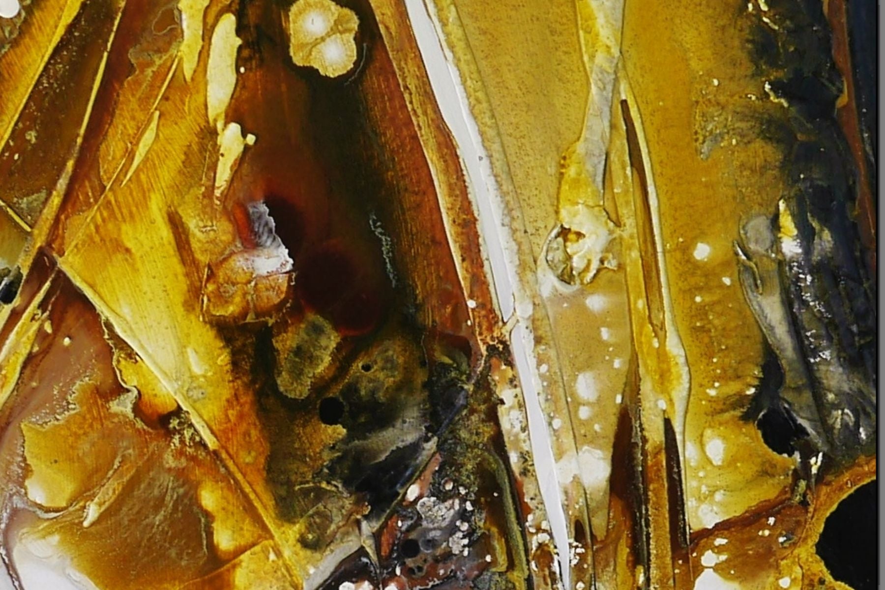 Seeded Mustard 140cm x 180cm Textured Abstract Painting (SOLD)