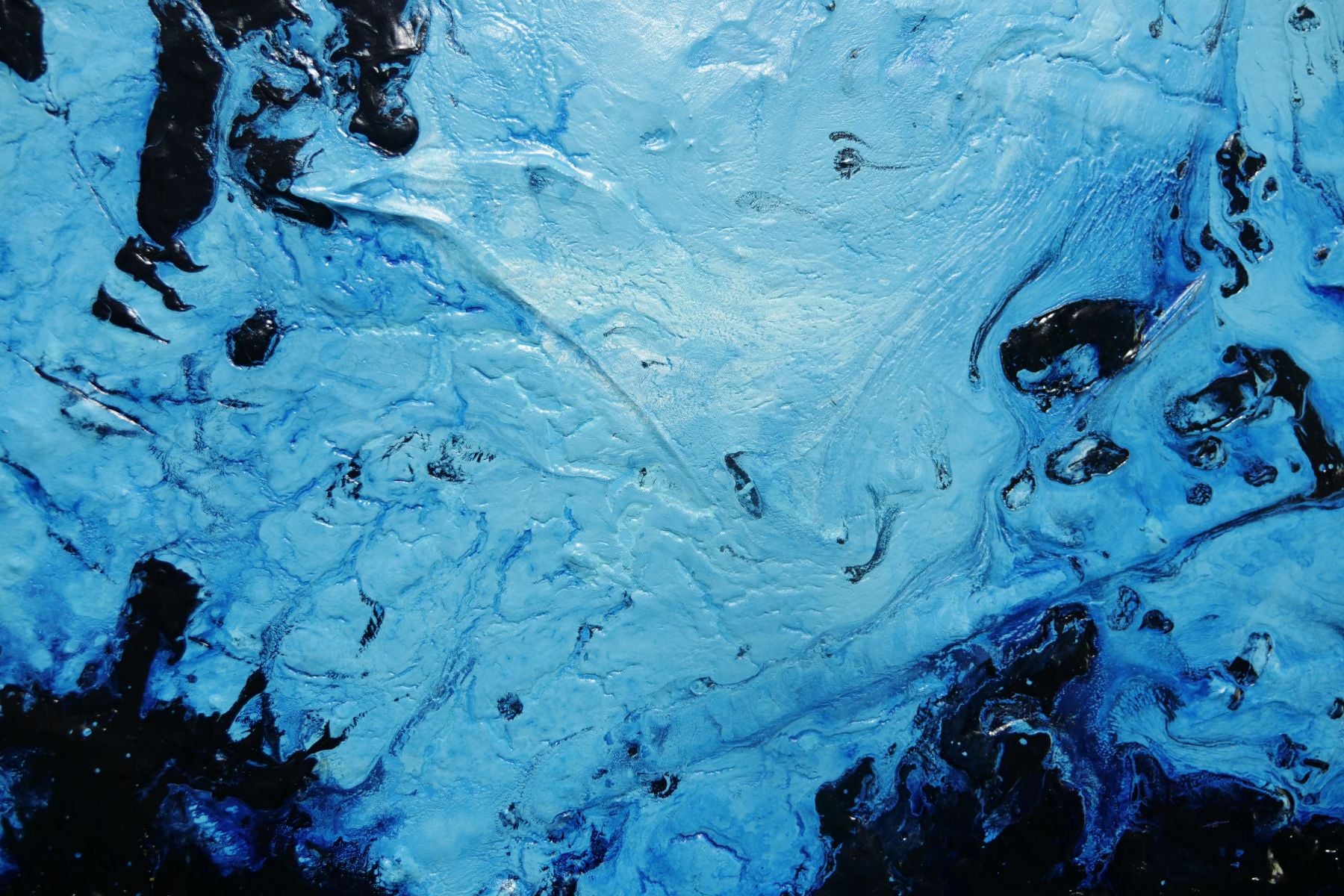 Aquatic Intent 200cm x 120cm Blue Textured Abstract Painting